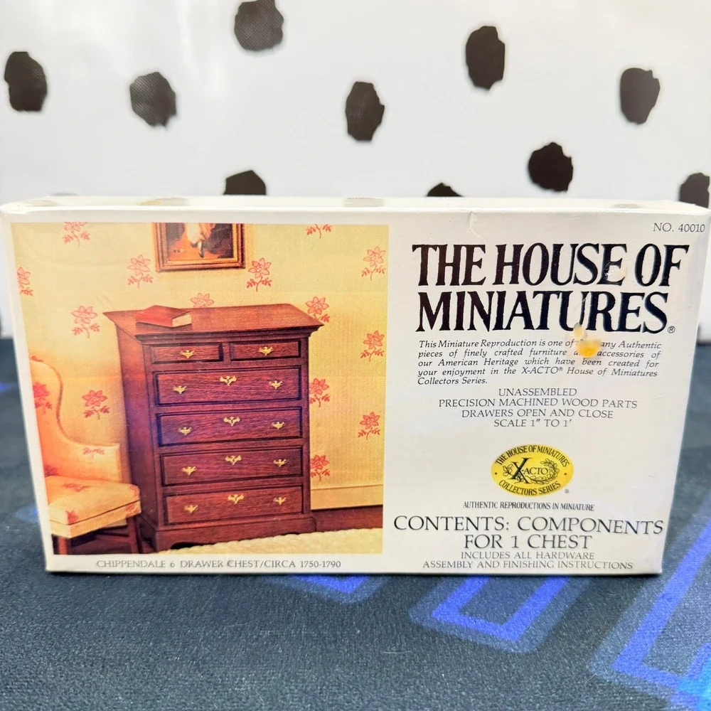 House of Miniatures X-Acto Furniture Kit Lot 40010 40019 40031 40035 Sealed 1:12